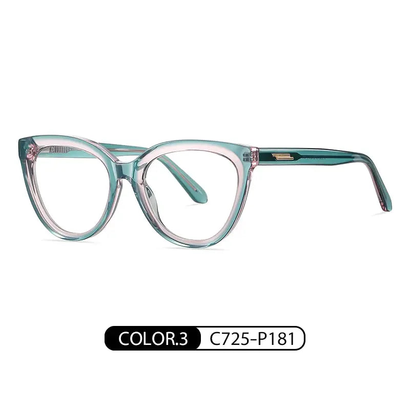 Women's Cat Eye Full Rim Acetate Prescription Glasses 18818 — view 4 | Rx Spectacle