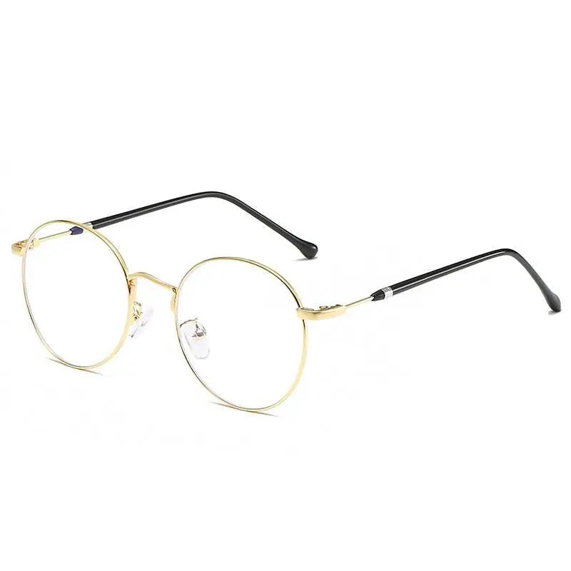 Unisex Round Full Rim Alloy Prescription Glasses 1912 — view 3 | Rx Spectacle