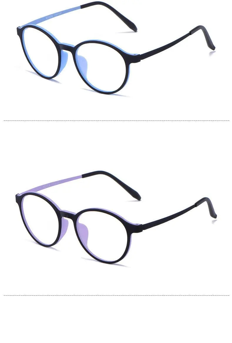 Unisex Round Full Rim Titanium Prescription Glasses 3050 — view 13 | Rx Spectacle