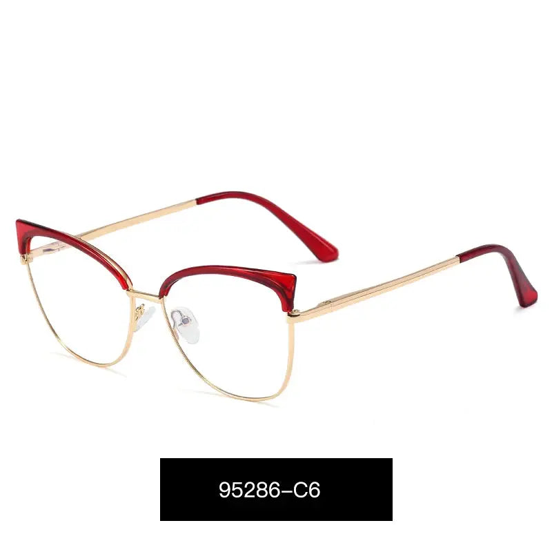 Women's Cat Eye Full Rim TR90 Prescription Glasses 95286 — view 4 | Rx Spectacle