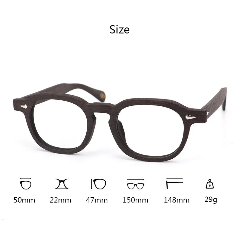 Men's Round Full Rim Acetate Prescription Glasses 818300 — view 2 | Rx Spectacle