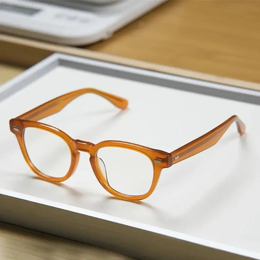 Unisex Round Full Rim Acetate Prescription Glasses 22145 — view 1 | Rx Spectacle