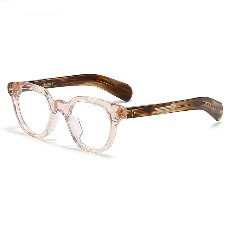 Unisex Irregular Full Rim Acetate Prescription Glasses 2241 — view 3 | Rx Spectacle