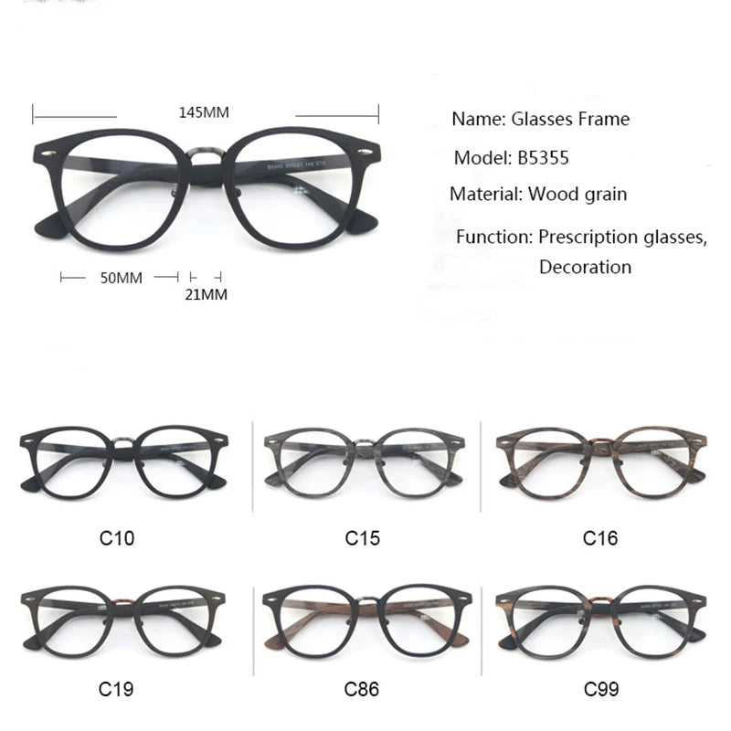 Men's Round Full Rim Titanium Prescription Glasses 535500 — view 2 | Rx Spectacle