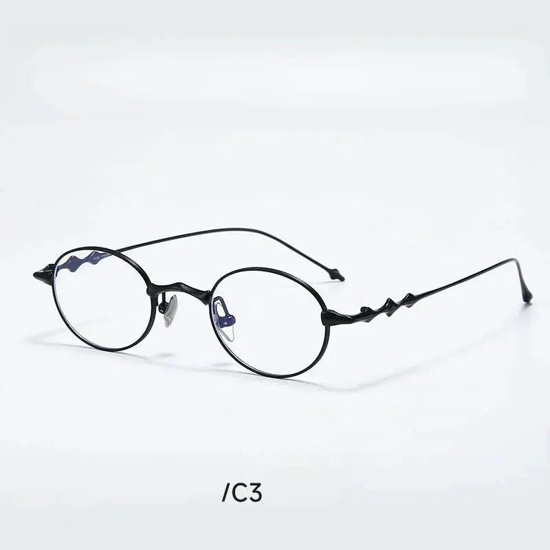 Women's Oval Full Rim Titanium Prescription Glasses 20899 — view 6 | Rx Spectacle