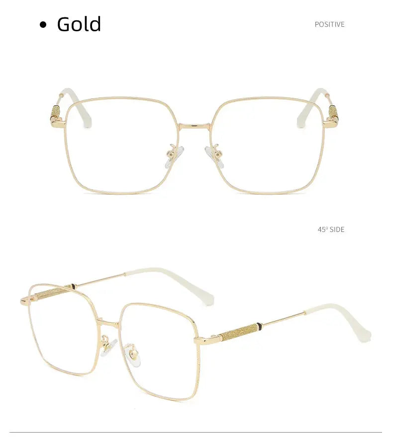 Men's Square Full Rim Alloy Reading Glasses 8960 — view 15 | Rx Spectacle