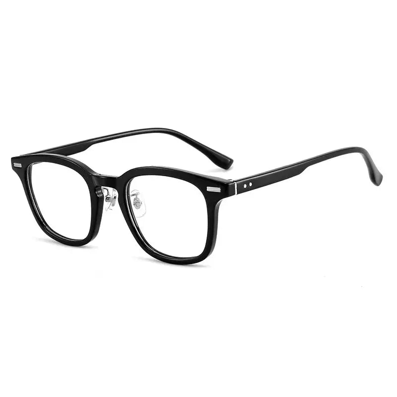 Unisex Square Full Rim Titanium Prescription Glasses 98301 — view 6 | Rx Spectacle