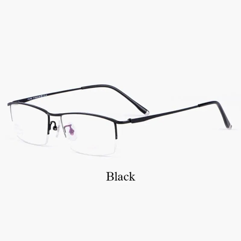 Men's Semi-Rimless Titanium Prescription Glasses J85148 — view 4 | Rx Spectacle