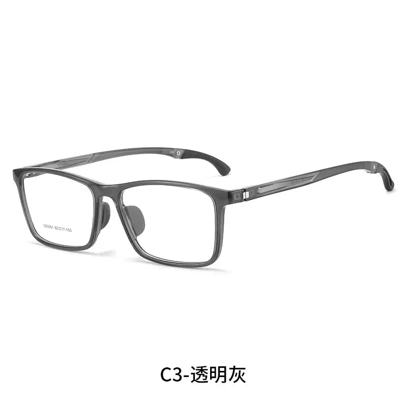 Unisex Square Full Rim TR90 Oversized Prescription Glasses 60091 — view 5 | Rx Spectacle