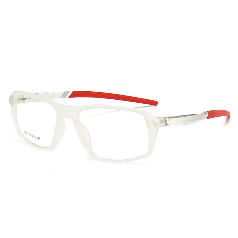 Unisex Square Full Rim TR90 Sports Glasses 5854 — view 11 | Rx Spectacle