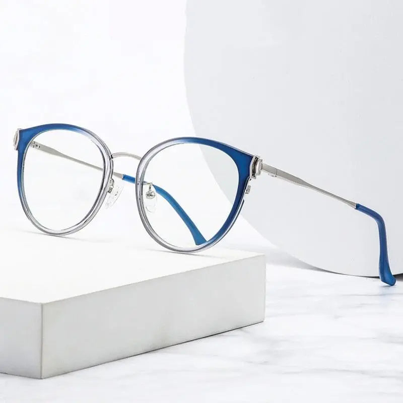 Women's Cat Eye Full Rim Acetate Prescription Glasses Tj879 — view 1 | Rx Spectacle