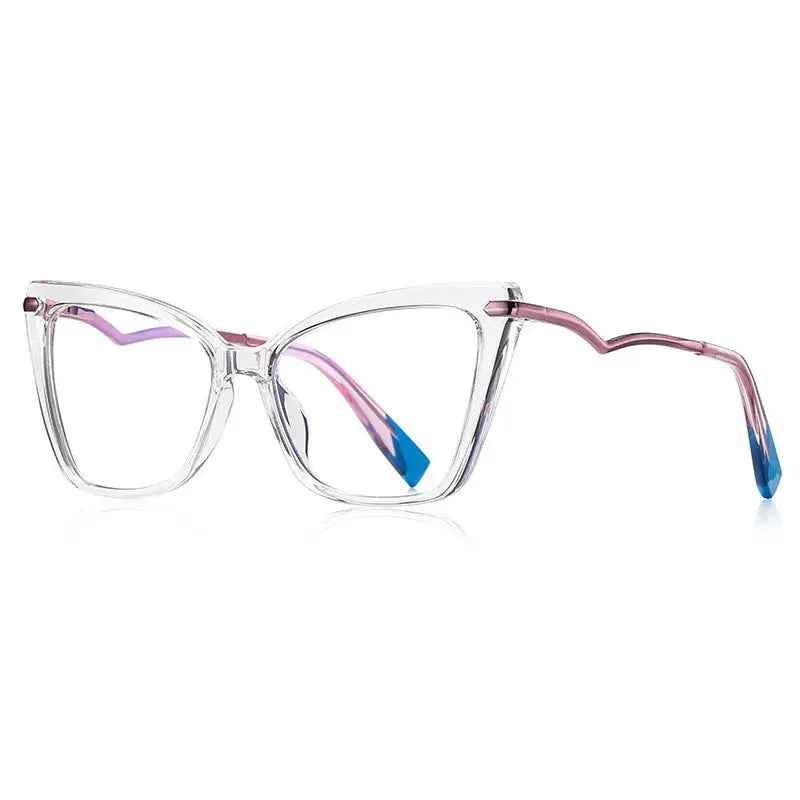 Women's Cat Eye Full Rim TR90 Prescription Glasses 21062 — view 3 | Rx Spectacle