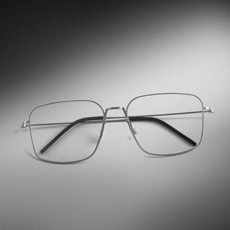 Unisex Square Full Rim Titanium Screwless Prescription Glasses 195538 — view 1 | Rx Spectacle