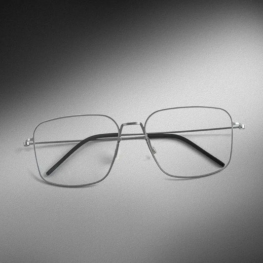 Unisex Square Full Rim Titanium Screwless Prescription Glasses 195538 — view 1 | Rx Spectacle