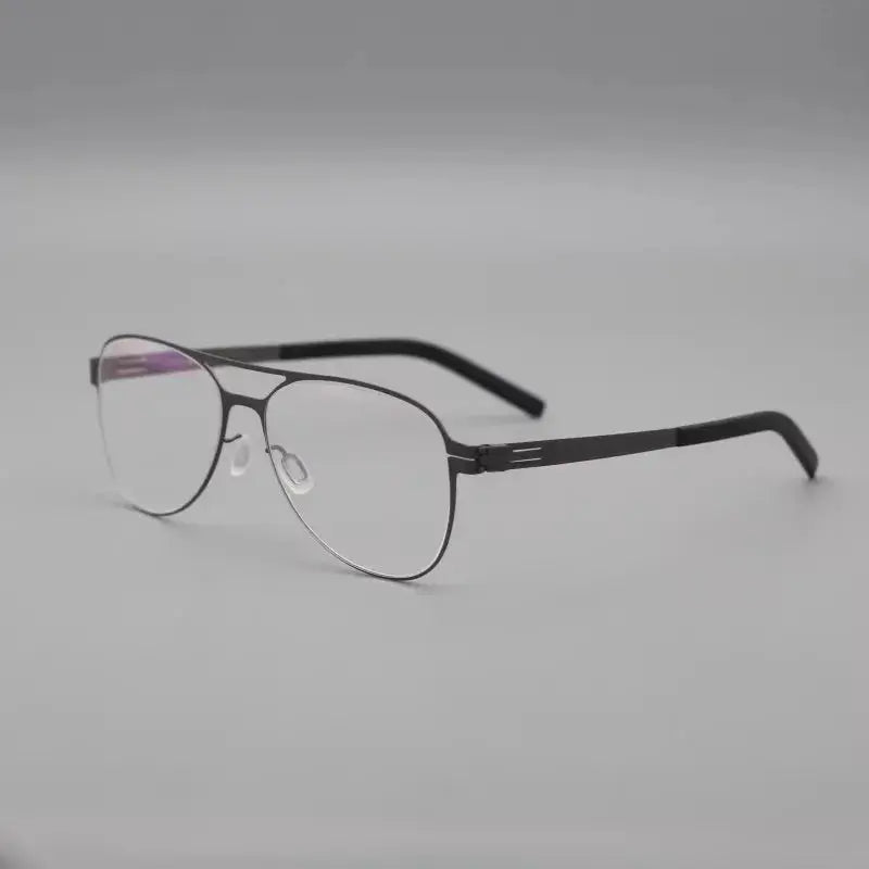 Women's Oval Full Rim Stainless Steel Prescription Glasses 155544 — view 3 | Rx Spectacle