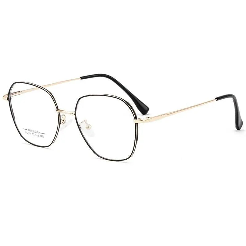 Unisex Polygon Full Rim Alloy Prescription Glasses AC011 — view 12 | Rx Spectacle