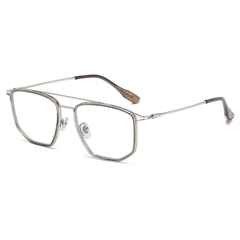 Unisex Square Full Rim TR90 Double Bridge Prescription Glasses 41039 — view 7 | Rx Spectacle
