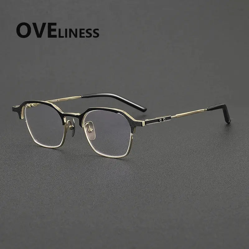 Unisex Round Full Rim Titanium Prescription Glasses 32204 — view 4 | Rx Spectacle