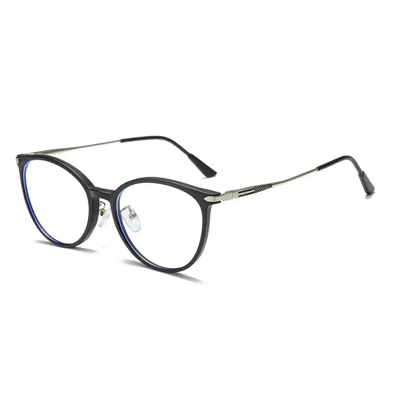 Women's Oval Full Rim Titanium Prescription Glasses 90 — view 7 | Rx Spectacle