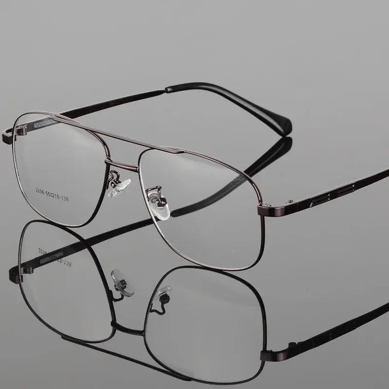Men's Full Rim Titanium Double Bridge Prescription Glasses 225600 — view 6 | Rx Spectacle