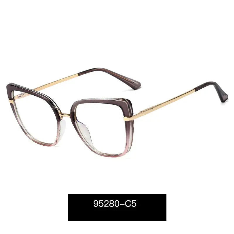 Women's Cat Eye Full Rim TR90 Prescription Glasses 195280 — view 7 | Rx Spectacle