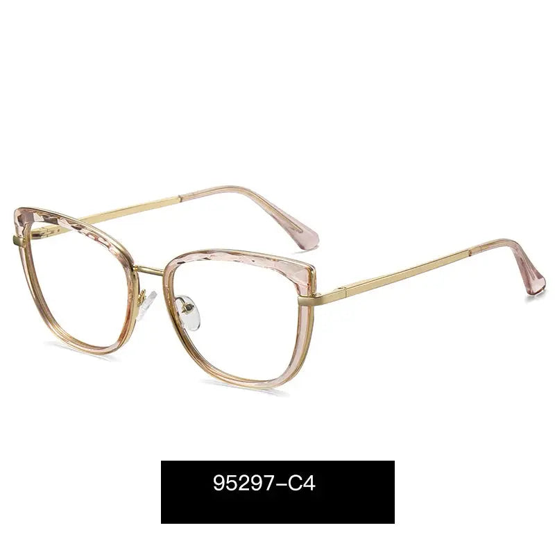 Women's Cat Eye Full Rim TR90 Prescription Glasses 95297 — view 4 | Rx Spectacle