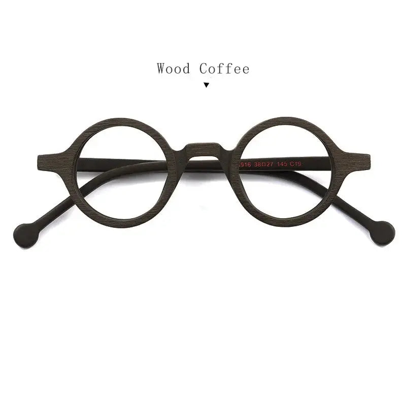 Unisex Round Full Rim Acetate Prescription Glasses A916 — view 8 | Rx Spectacle