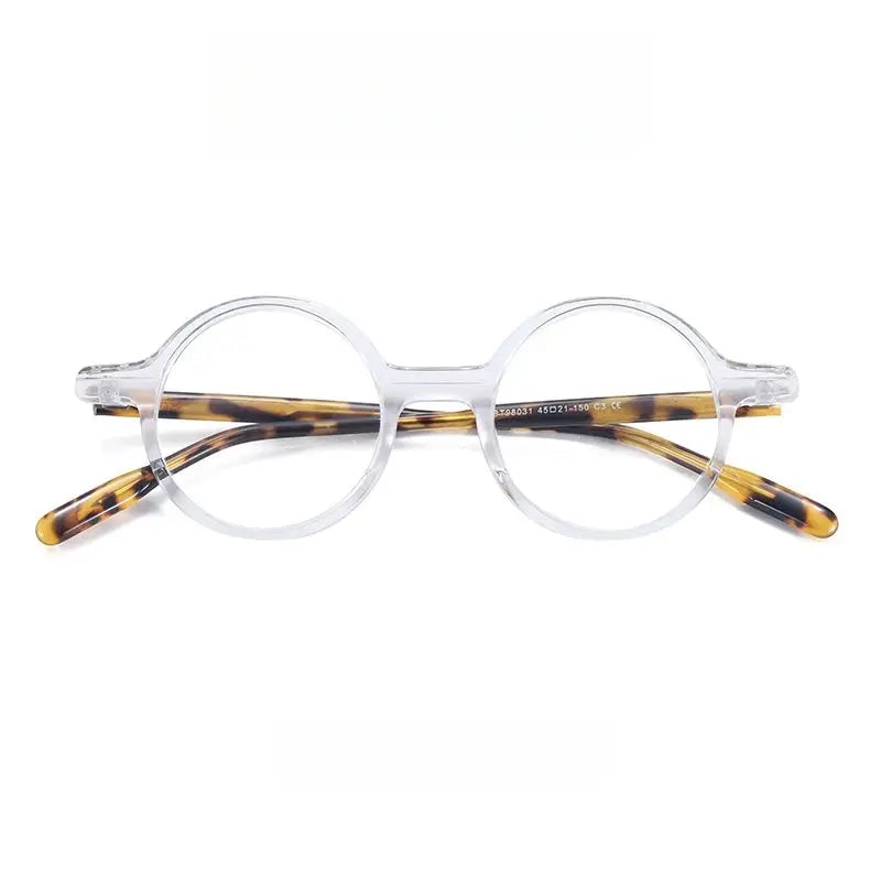 Women's Round Full Rim Acetate Prescription Glasses 98031 — view 8 | Rx Spectacle