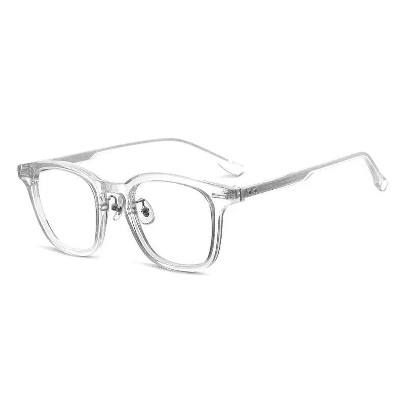 Unisex Square Full Rim Titanium Prescription Glasses 98301 — view 7 | Rx Spectacle