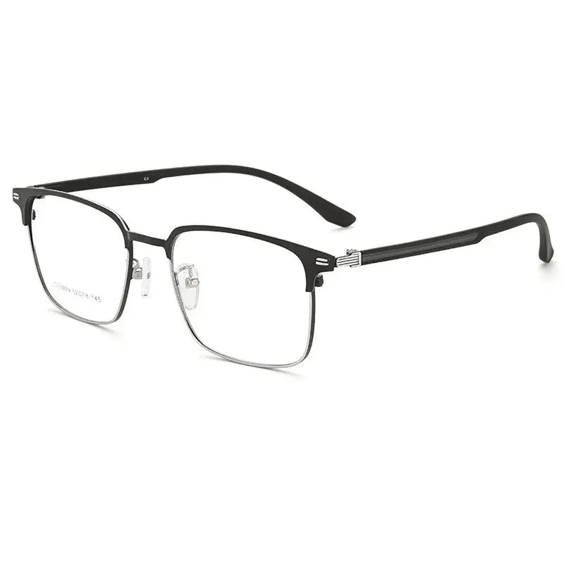 Unisex Square Full Rim Alloy Reading Glasses 33999 — view 6 | Rx Spectacle