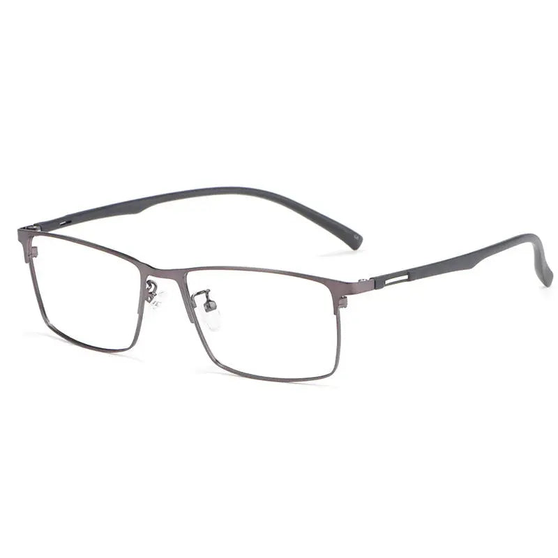 Unisex Square Full Rim Titanium Prescription Glasses 89028 — view 7 | Rx Spectacle