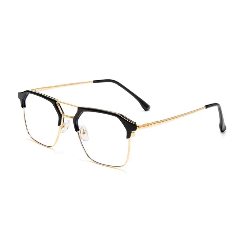 Unisex Square Full Rim TR90 Double Bridge Prescription Glasses 680874 — view 9 | Rx Spectacle