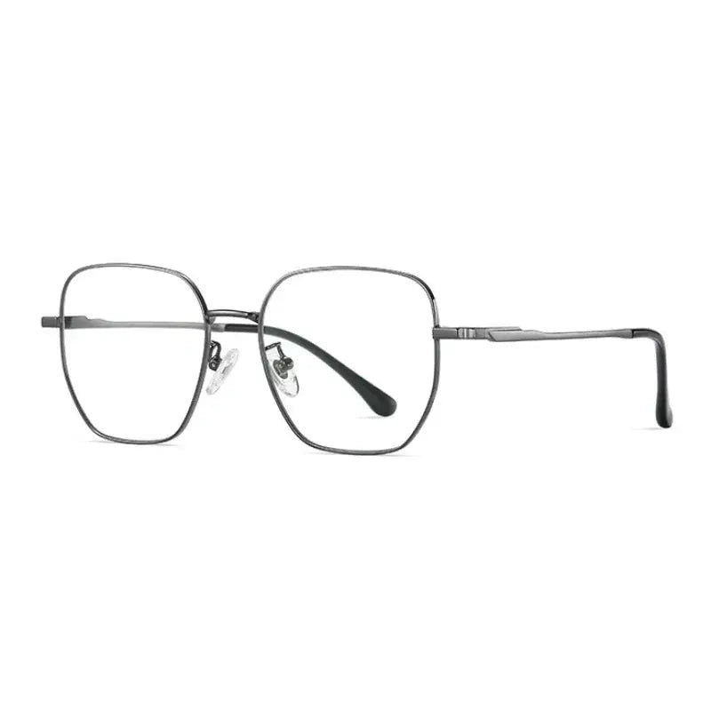 Women's Polygon Full Rim Titanium Prescription Glasses 86209 — view 4 | Rx Spectacle