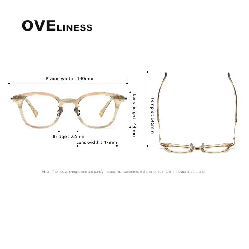 Unisex Oval Full Rim Titanium Prescription Glasses 814047 — view 2 | Rx Spectacle