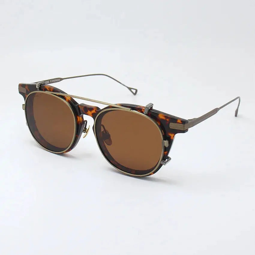 Unisex Round Full Rim Acetate Clip-On Prescription Glasses 0213 — view 4 | Rx Spectacle