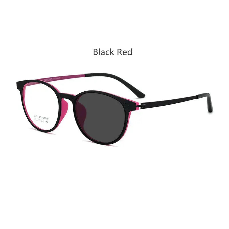 Unisex Round Full Rim Titanium Reading Glasses 23091 — view 14 | Rx Spectacle