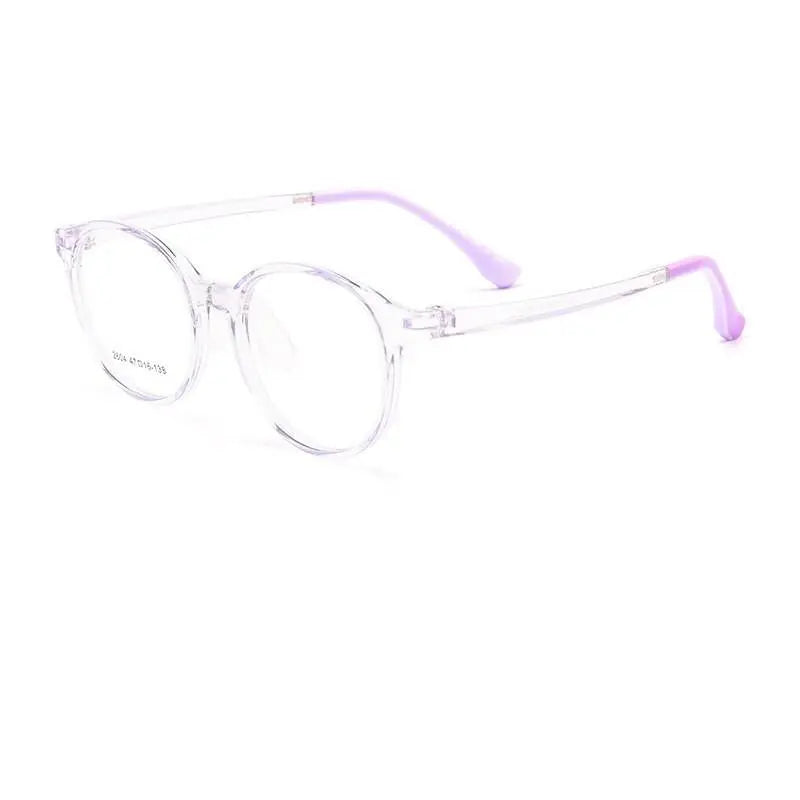 Unisex Round Full Rim TR90 Prescription Glasses 2604et — view 3 | Rx Spectacle