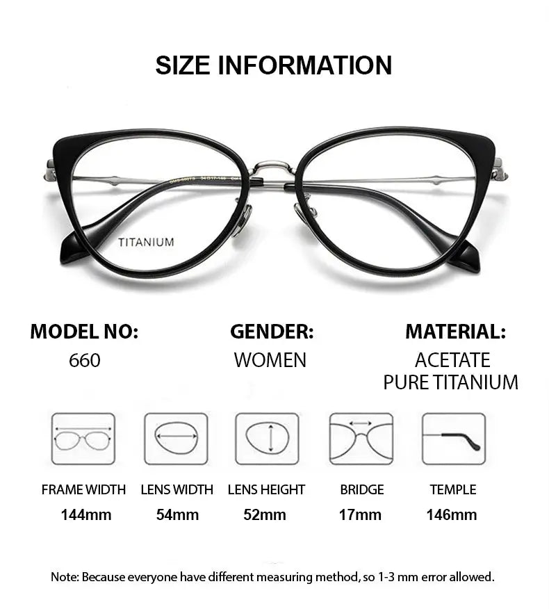 Women's Cat Eye Full Rim Acetate Prescription Glasses 66024 — view 2 | Rx Spectacle
