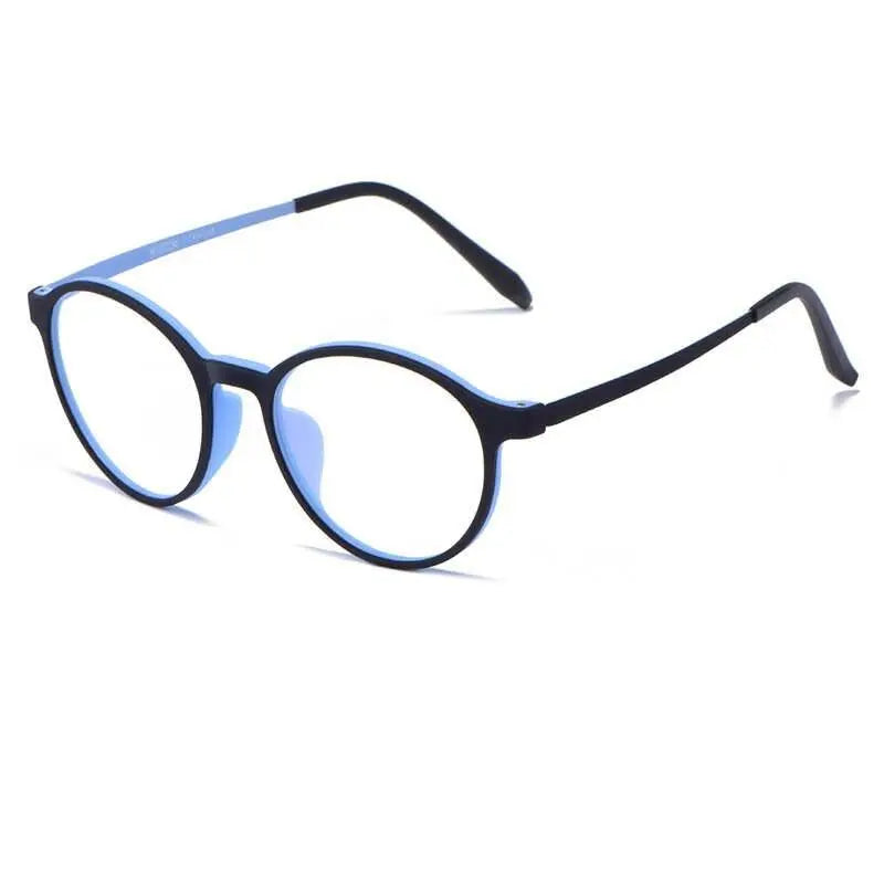 Unisex Round Full Rim Titanium Prescription Glasses Eyeglasses3050 — view 10 | Rx Spectacle