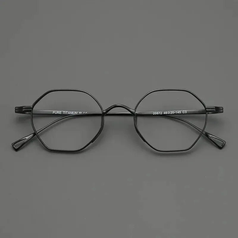 Women's Polygon Full Rim Titanium Prescription Glasses 20872 — view 6 | Rx Spectacle