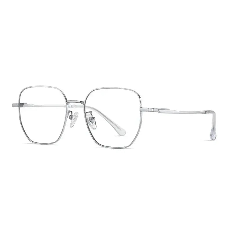 Women's Polygon Full Rim Titanium Prescription Glasses 86209 — view 5 | Rx Spectacle