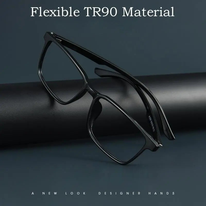 Men's Square Full Rim TR90 Prescription Glasses A1006 — view 8 | Rx Spectacle