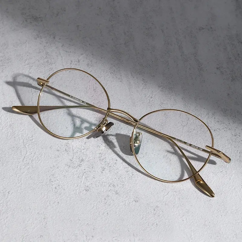 Women's Oval Full Rim Titanium Prescription Glasses 844158 — view 3 | Rx Spectacle