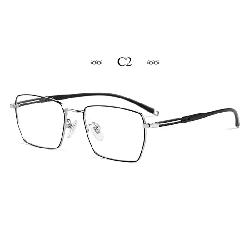 Women's Polygon Full Rim Titanium Prescription Glasses 860347 — view 3 | Rx Spectacle