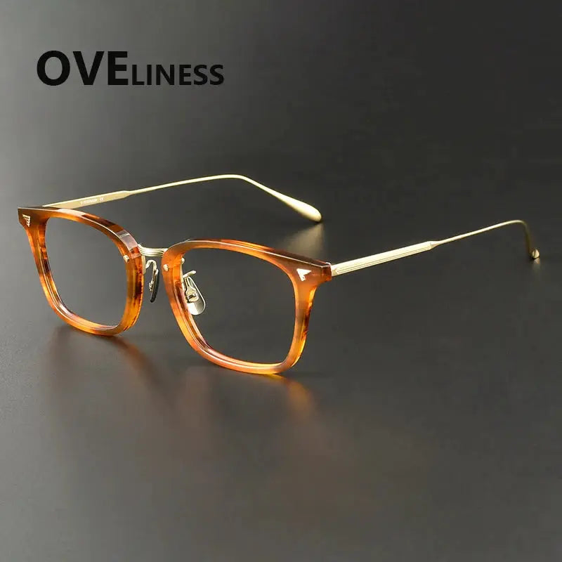 Women's Square Full Rim Titanium Prescription Glasses 369559 — view 5 | Rx Spectacle