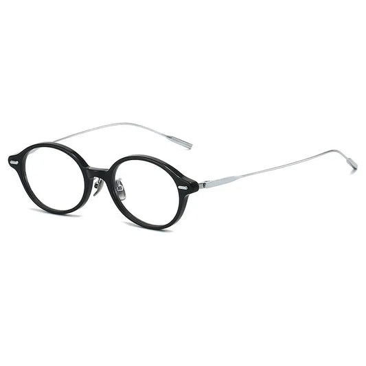 Unisex Round Full Rim Titanium Prescription Glasses 638149 — view 1 | Rx Spectacle