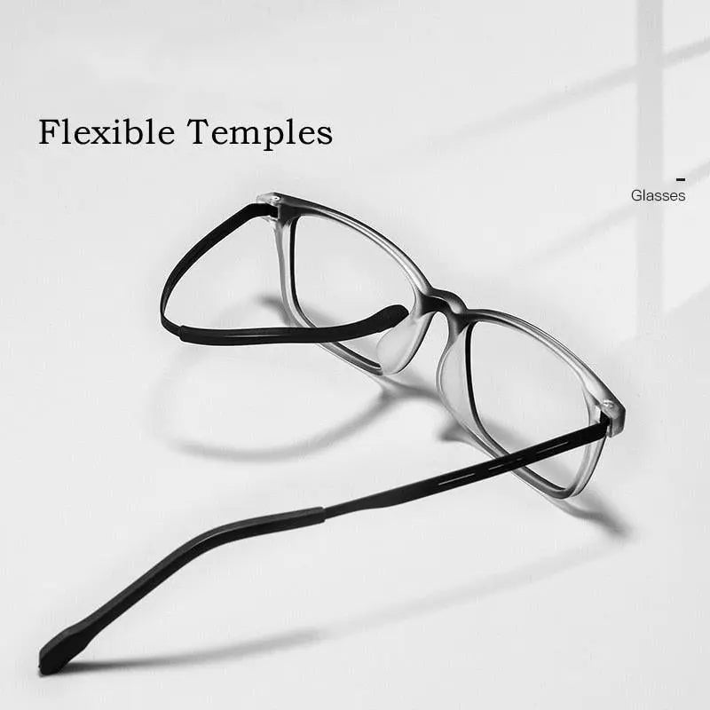 Unisex Square Full Rim Titanium Prescription Glasses 9839XP — view 11 | Rx Spectacle