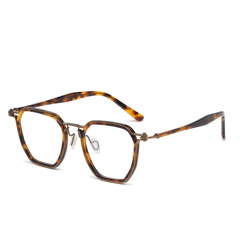 Men's Polygon Full Rim Titanium Prescription Glasses 586900 — view 7 | Rx Spectacle