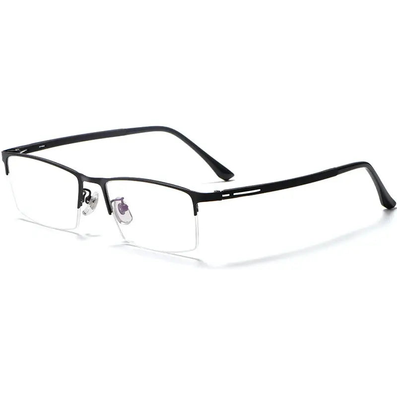 Men's Square Semi-Rimless TR90 Prescription Glasses 89916 — view 5 | Rx Spectacle