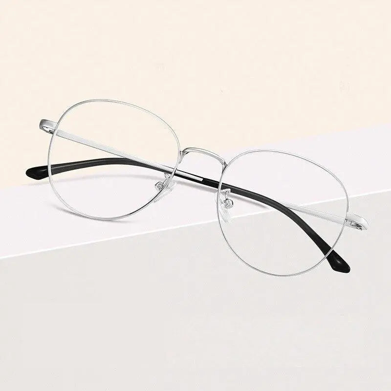 Unisex Round Full Rim Alloy Prescription Glasses 8901 — view 3 | Rx Spectacle